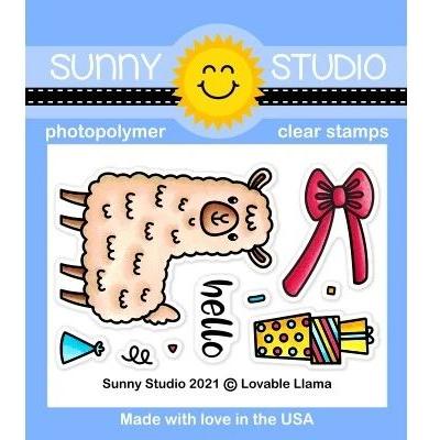 Sunny Studio Clear Stamps - Lovable Llama